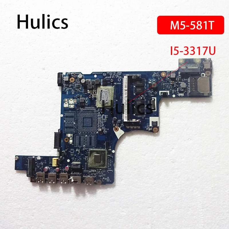 Hulics оригинальный Q5LJ1 LA 8203P для ACER aspire M5 581 581T 581TG Материнская плата ноутбука SR0XL I5 3317U