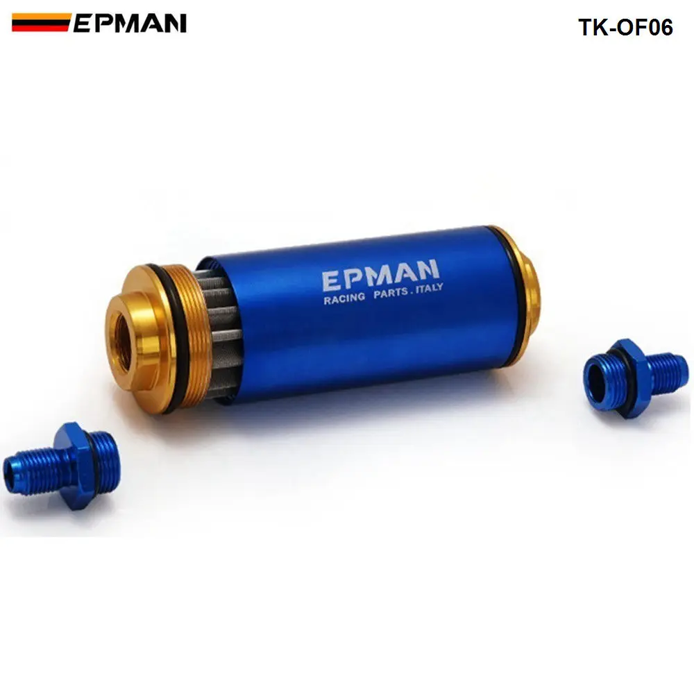 Топливный фильтр AN6 Blue Racing Ready встроенный топливный с 100 микронными элементами в