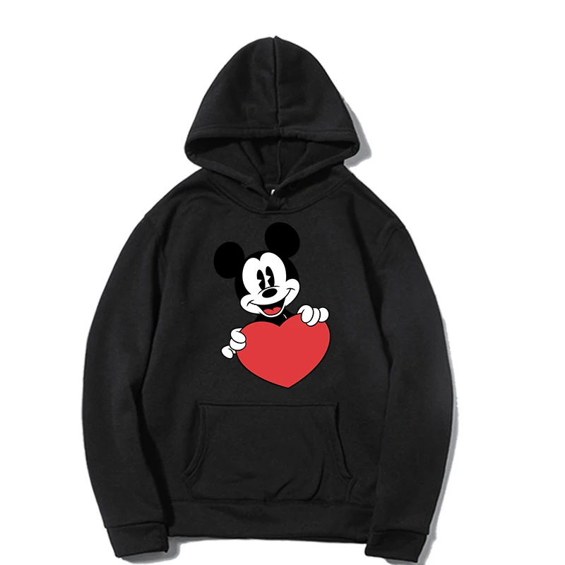 

Disney Mickey Mouse Anime Women's Pullover Loose Printed Long Sleeve Top