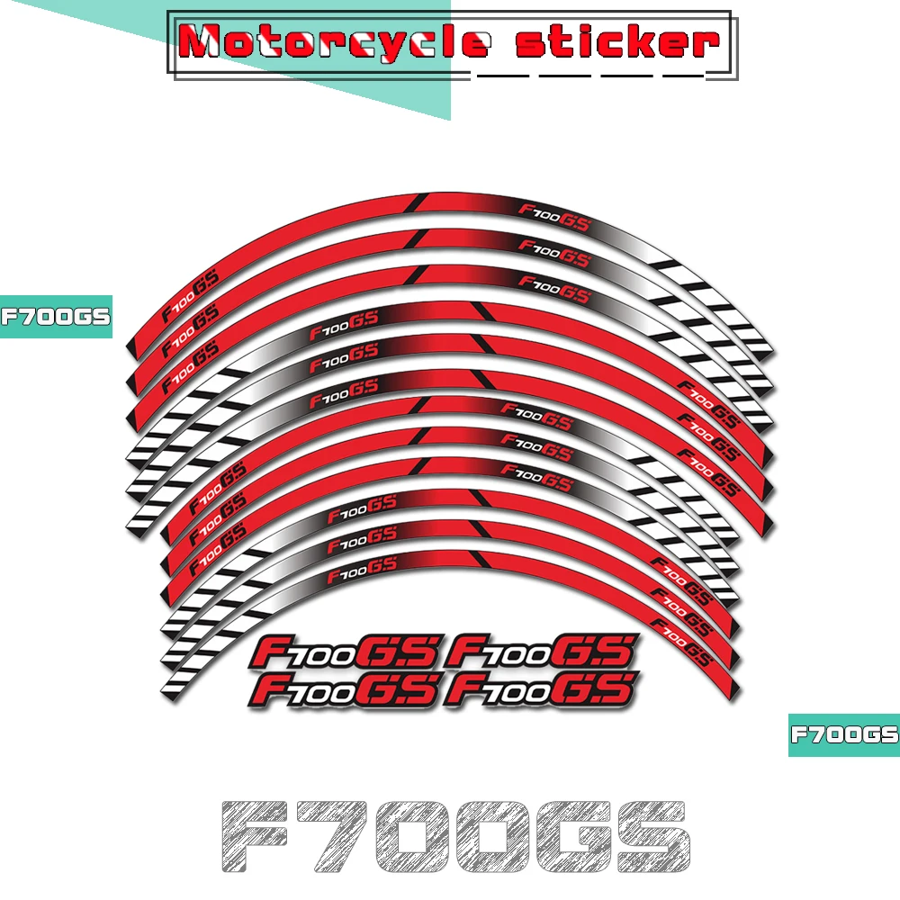 

Customizable Motorcycle Rm Decoration Stickers Multi-color Stripe Decals Waterproof Reflective Tape for BMW F700GS f700gs
