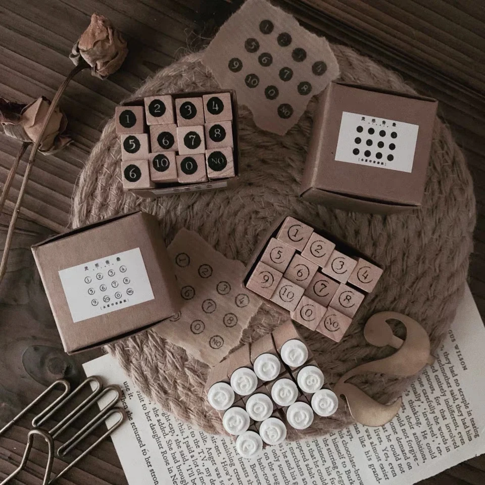 Винтажные цифры ежедневник фотоальбом для рукоделия скрапбукинга открыток