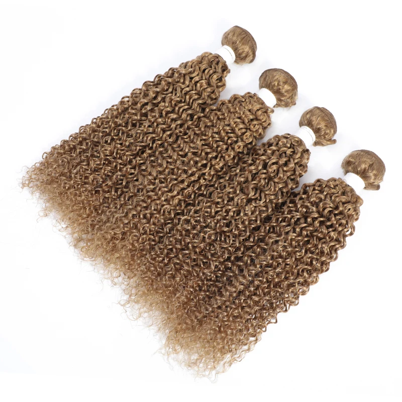 

Deep Wave 1 3 4 Bundles 100% Human Hair Weaves Honey Blonde 27# Brazilian Remy Human Hair Weave Bundles Free Shipping GOOD HAIR