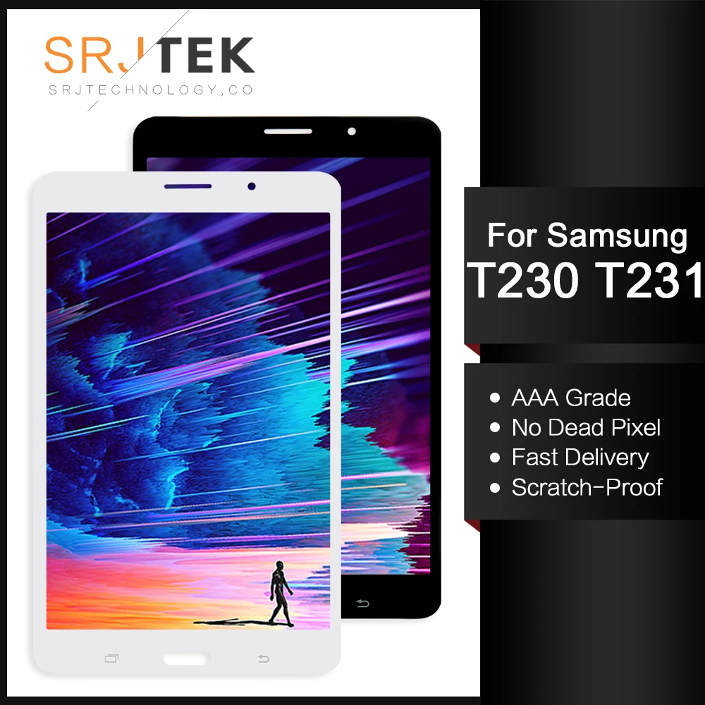 Srjtek для Samsung Galaxy Tab 4 7 0 SM T231 T230 T235 сенсорный экран дигитайзер ЖК дисплей Матрица