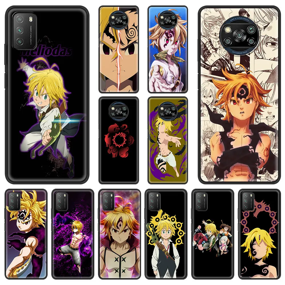 

Мягкий чехол Meliodas с надписью «The Seven» для Xiaomi Mi Poco X3 NFC M3 Pro F3 Note 10 Lite 11 Ultra 10T Pro 5G 9T