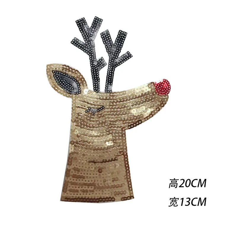 Железные нашивки с большими блестками одежда может использоваться в джинсах и