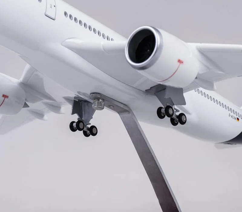 1/142 масштаб 47 см авиакомпания Airbus A350 Lufthansa Самолет Модель W светодиодный свет и колесо литье под давлением пластик Смола самолет для сбора