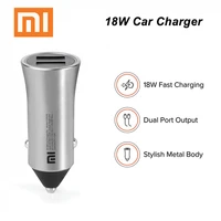 new xiaomi mi car charger qc3 0 x2 dual usb quick charge max 5v3a 9v2a 15v1 5a metal style