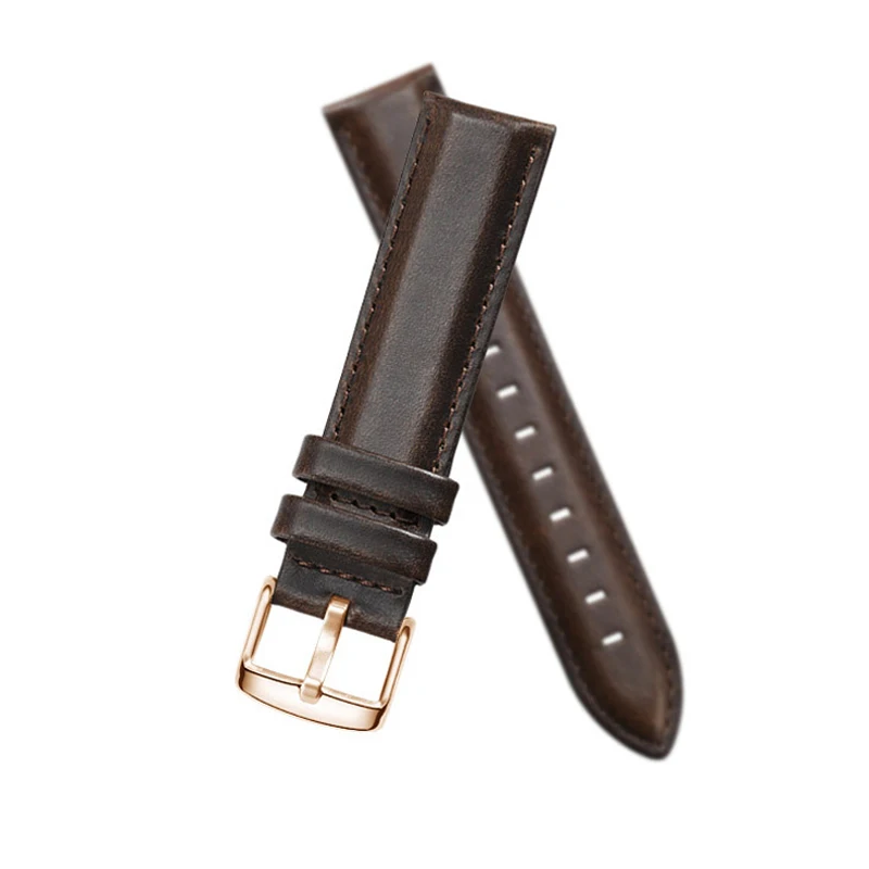 

Vintage Genuine Leather Strap for Mulism Watch Full-Grain Watchband Suit to Al Harameen 6102 Fajr WA-10 Size Optional