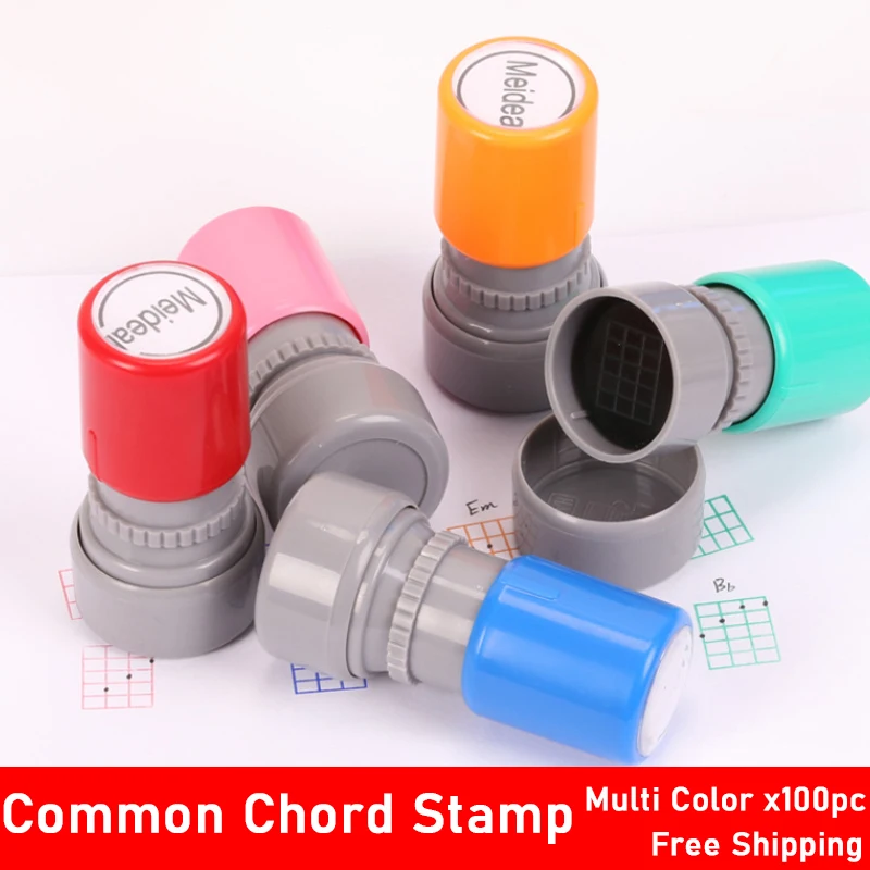 100 шт. гитара укулеле общий аккорд штамп 6 строка 3 Лады резиновых штампов ra