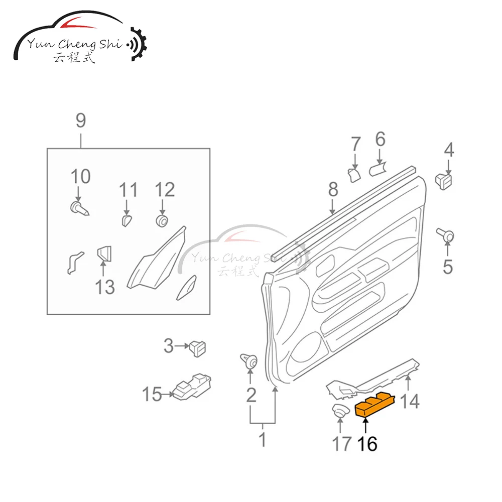 Новый боковой главный переключатель LHD MR587942 для Mitsubishi Pajero Montero III 3 Lancer Triton L200 Sport