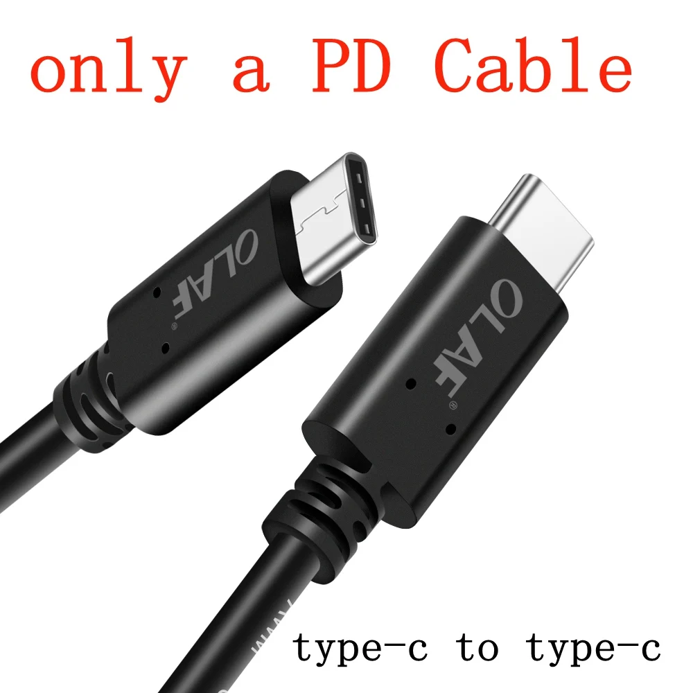 Only PD Cable Олаф Quick Charge 3,0 зарядное устройство usb multi для iPhone X Xiaomi samsung S9 huawei QC4.0 QC3.0 QC C PD для быстрого настенного мобильный телефон Зарядное устройство - Тип штекера: Only PD Cable