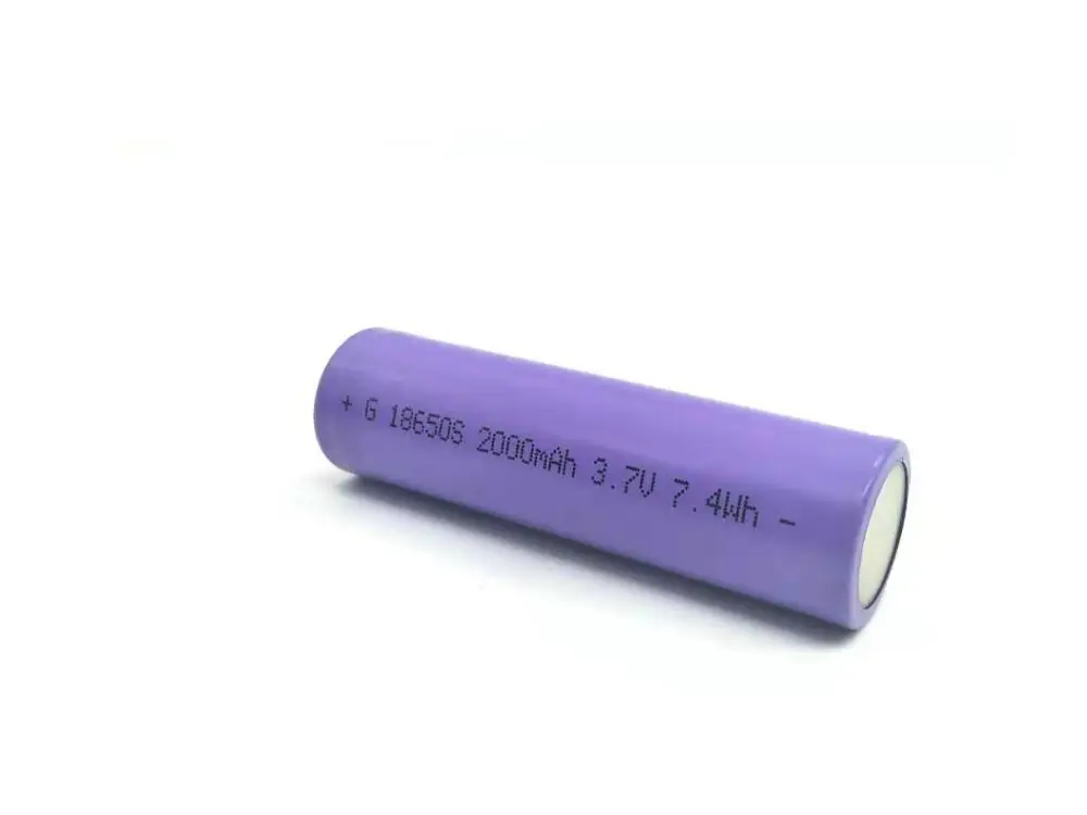 2 шт/партия 18650 аккумуляторные батареи 2000 mah 3 7 V литий ионная фактическая емкость