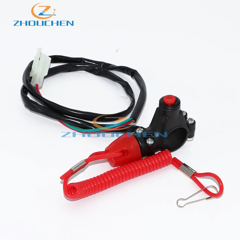 Off Tether Safety Stop Kill Switch Push Button For 2 Stroke Mini Moto Dirt ATV Quad 4 Wheeler Minimoto Pocket Bike | Автомобили и