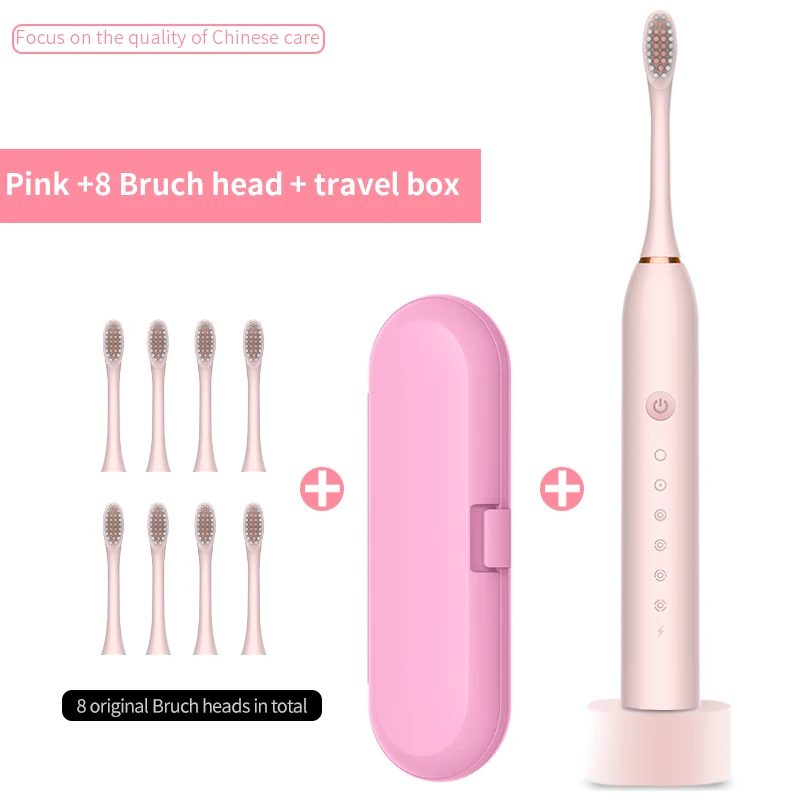 

Sonic Electric Toothbrush USB Fast Charging Adult Waterproof Smart Toothbrush Ultrasonic Automatic Children Cleaning Toothbrush