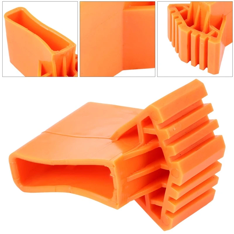 G2AB 4 Pcs Ladder Feet Rubber Pads Cover Telescoping Ladder Feet Foot Pads Cover 3.3x0.8x2.4in for Extension Ladder