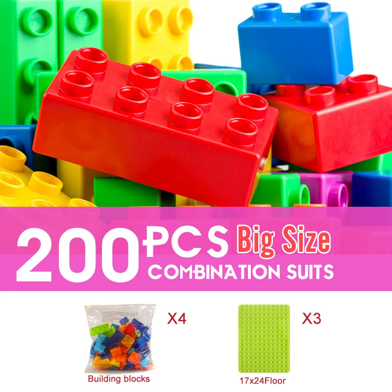 

50-1500PCS Building Blocks City DIY Creative Bricks Bulk Model Kids Assemble Toys Classic All Available