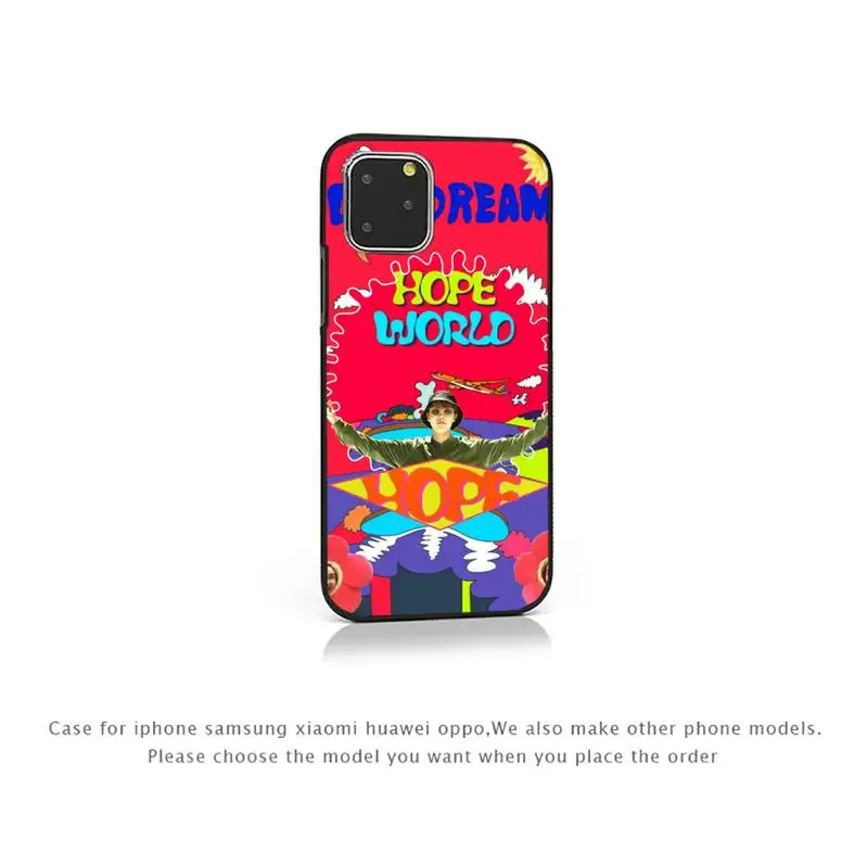 

cartoon hope world color letter Phone Case for iPhone 7 8 11 12 Pro X XS Max XR Samsung A S 10 20 50 Plus pro funda