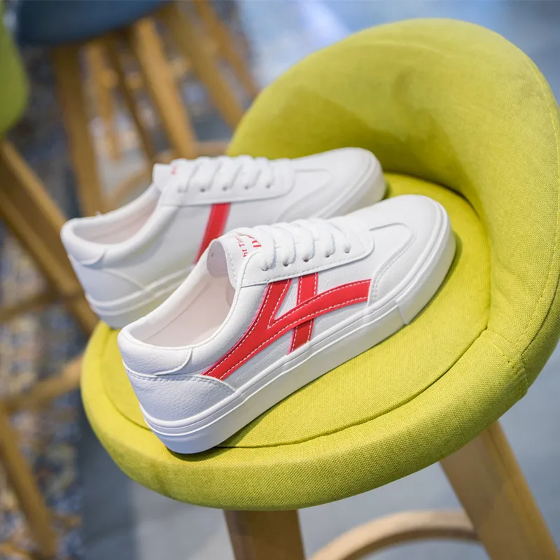 Весна/Осень 2020 г. Новая женская обувь белая повседневная на плоской подошве