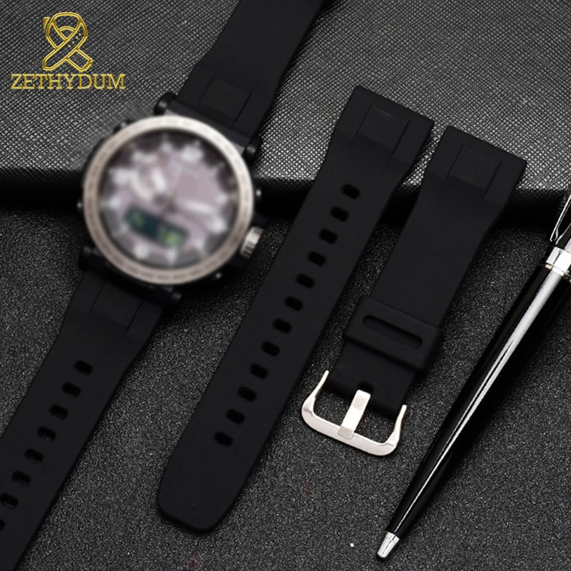 Силиконовый резиновый ремешок для часов 24 мм для casio PRG-600YB-3 prg-650 PRW-6600 часы с ремешком, водонепроницаемые часы, браслет Спортивные ремни для наручных часов