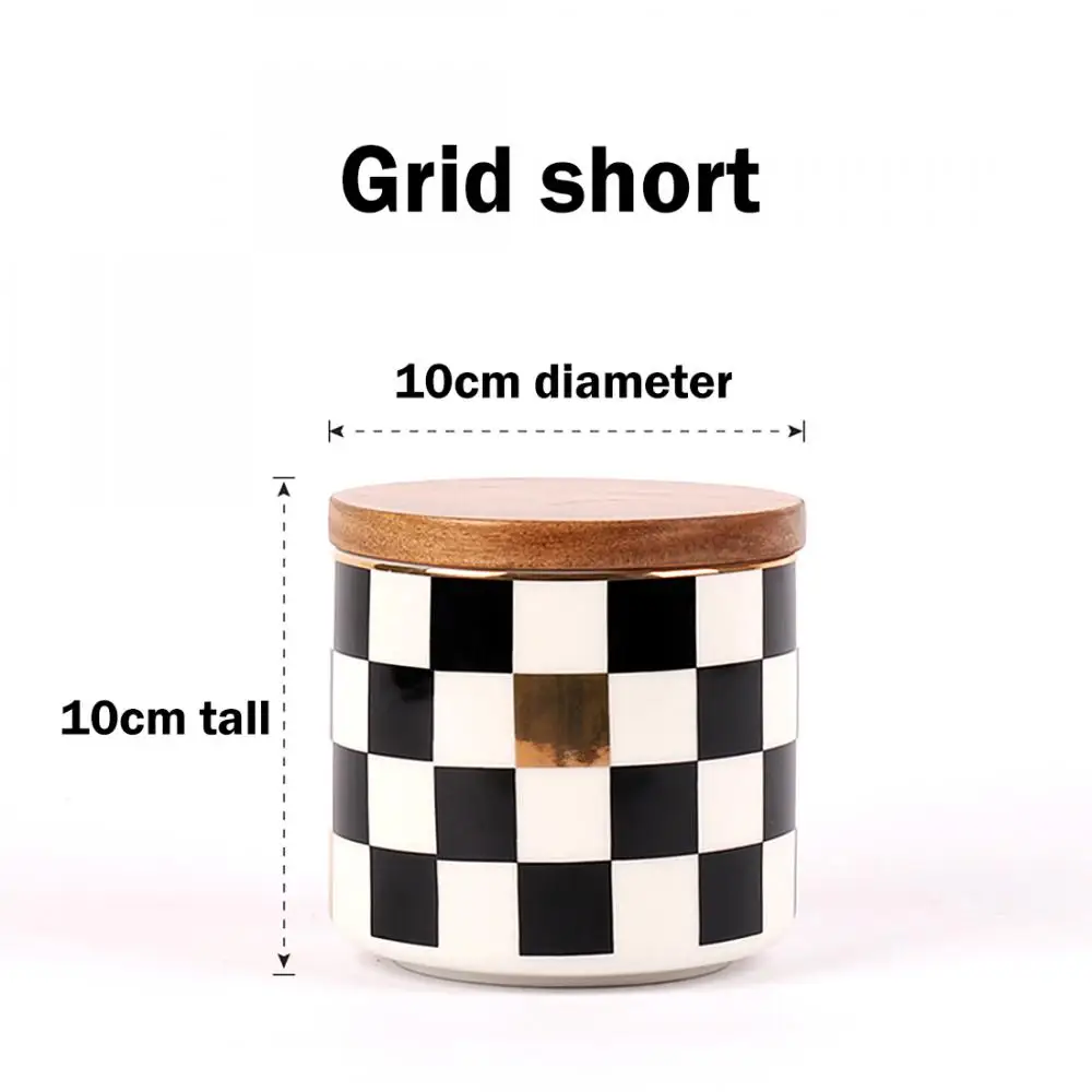 

Nordic Style Storage Containers With Lid Ceramics Storage Bottles Jar Bottle Sealed Cans Tea Boxes Tank For Spices Kitchen Jar