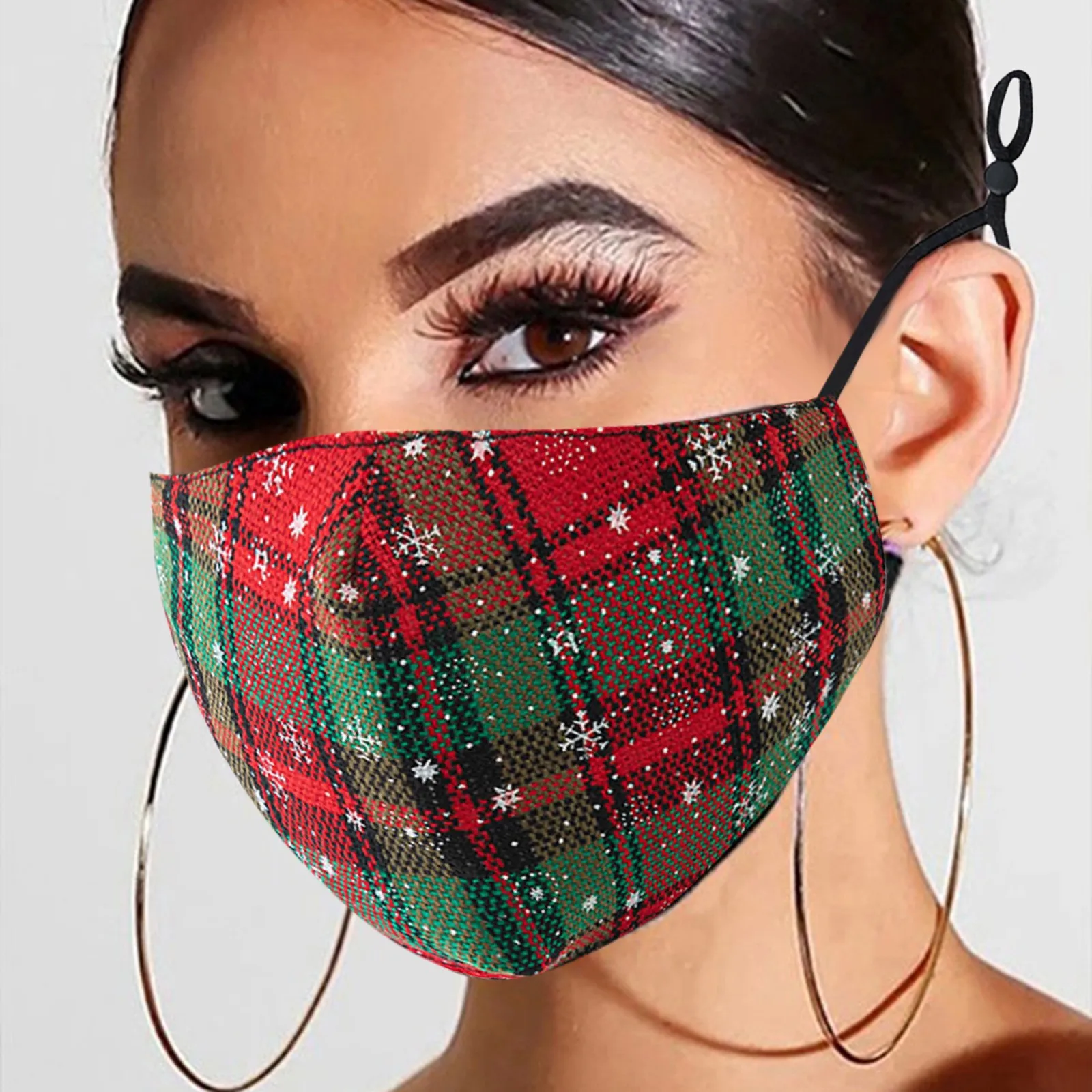 

1pc Unisex Christmas Printing Pm2.5 Outdoor Mouth Mask Washable Reuse Face Mask Outdoor Protection Warm Supplies Mascarilla