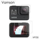 Закаленное защитное стекло Vamson, чехол для объектива камеры Go Pro 8, Защитная пленка для ЖК-экрана для Gopro Hero 8 VP720