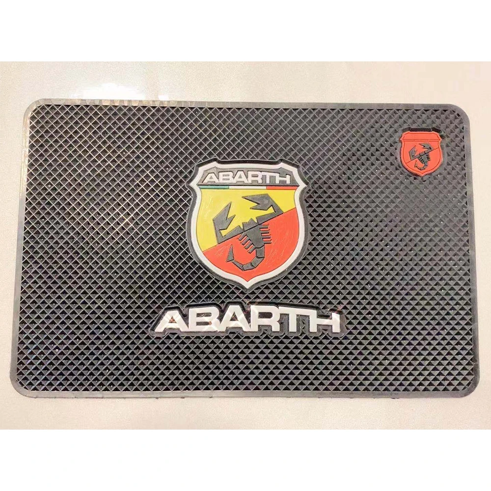 Противоскользящий коврик с эмблемой логотипом автомобиля для dodge romeo abarth Renault JEEP