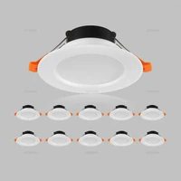 qiuboss 10 pcs led downlights recessed 220v led ceiling lights kitchen 3w 5w 7w led spot lights 6 inch lighting lamps for indoor