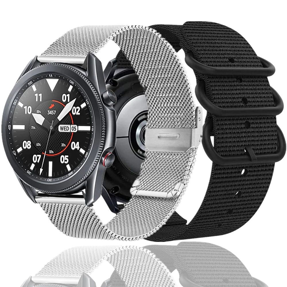 

Ремешок для часов samsung galaxy watch 3, 45 мм, 46 мм, для часов active 2, gear S3 Frontier, для amazfit bip, gts, huawei watch gt 2e gt 2