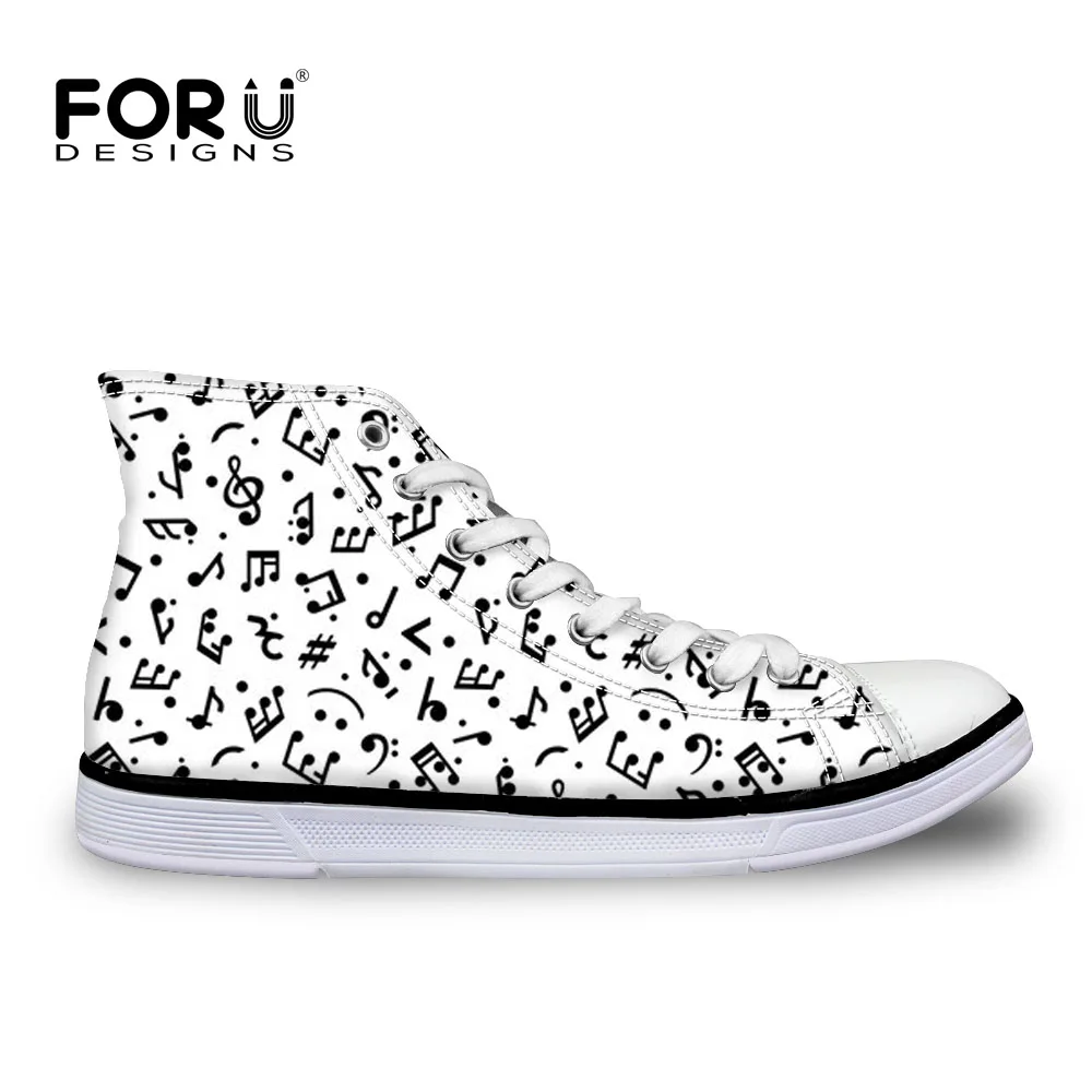 Y3852Z40 FORUDESIGNS/Обувь для пианино; коллекция года; женские кроссовки; обувь с музыкальными нотами; парусиновая обувь; женская повседневная обувь из вулканизированной ткани; zapatillas mujer - Цвет: Y3852Z40
