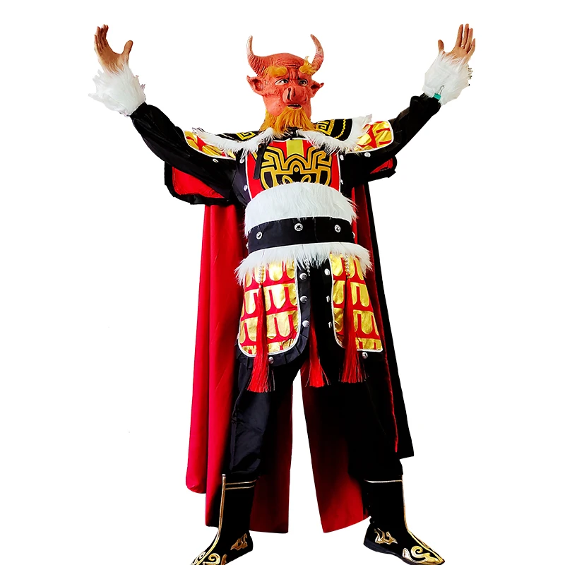 

Ox Cattle Costumes For Men Devil Costume Halloween Monster Clothing Bull King Clothes Movie Journey to the West