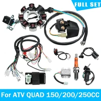 beach atv wiring harness truck car accessories electric wiring harness wire loom stator full kit for atv quad 150200250cc