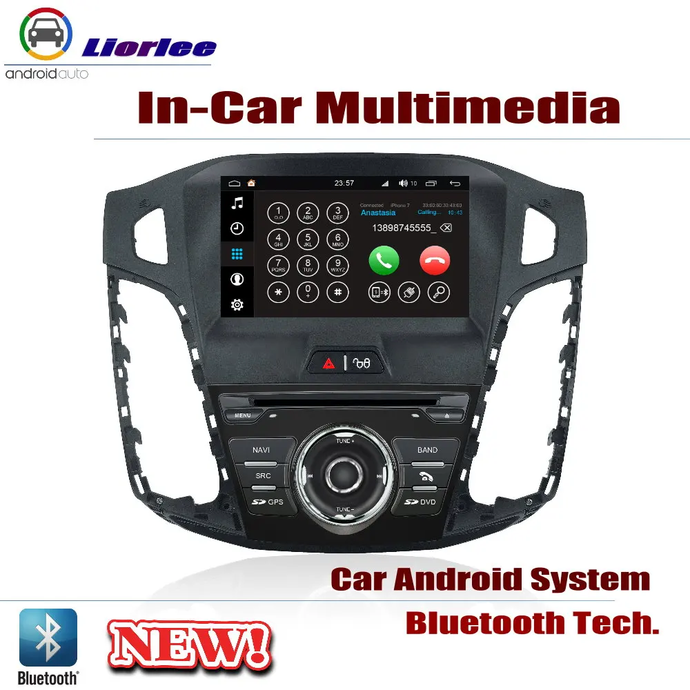 Автомагнитола DVD плеер GPS навигация для Ford Focus 2012 2014 Android HD дисплей система аудио