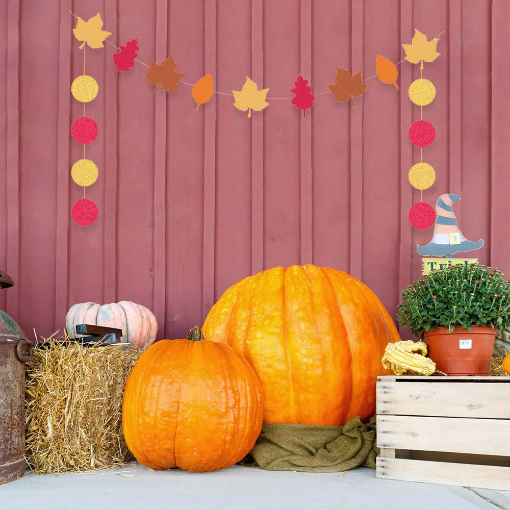 Гирлянда День благодарения баннер в виде кленового листа для украшения семейной