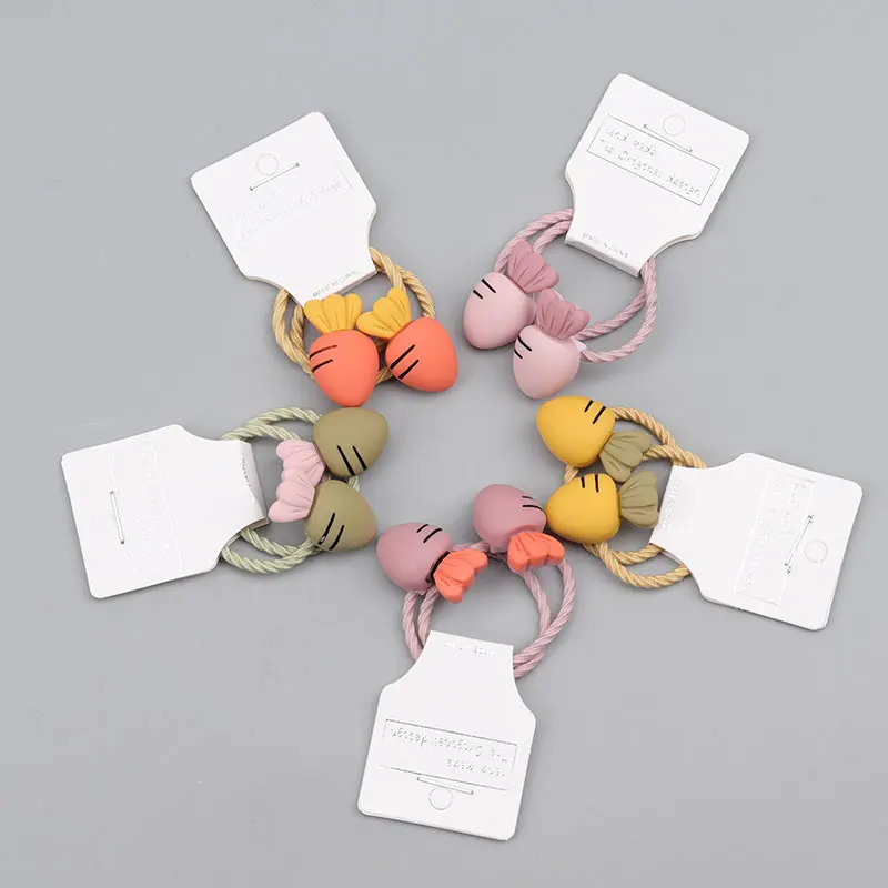 

Little princess hair accessories girls hair rope baby rubber band cartoon sweetheart carrot hair accessories Hair bands