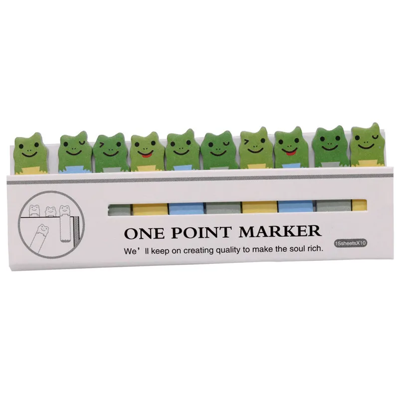 frog BG2009 20 шт. блокнот для заметок 105*40 мм декоративные стикеры s офисные школьные принадлежности стикер для канцелярских товаров - Цвет: frog BG2009
