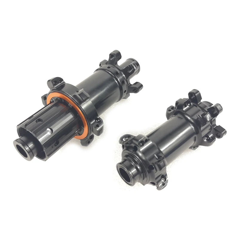 

1290g 700C tubeless ready asymmetric road bike disc carbon wheels with tapeless only valve hole rims and Yuniper road hub