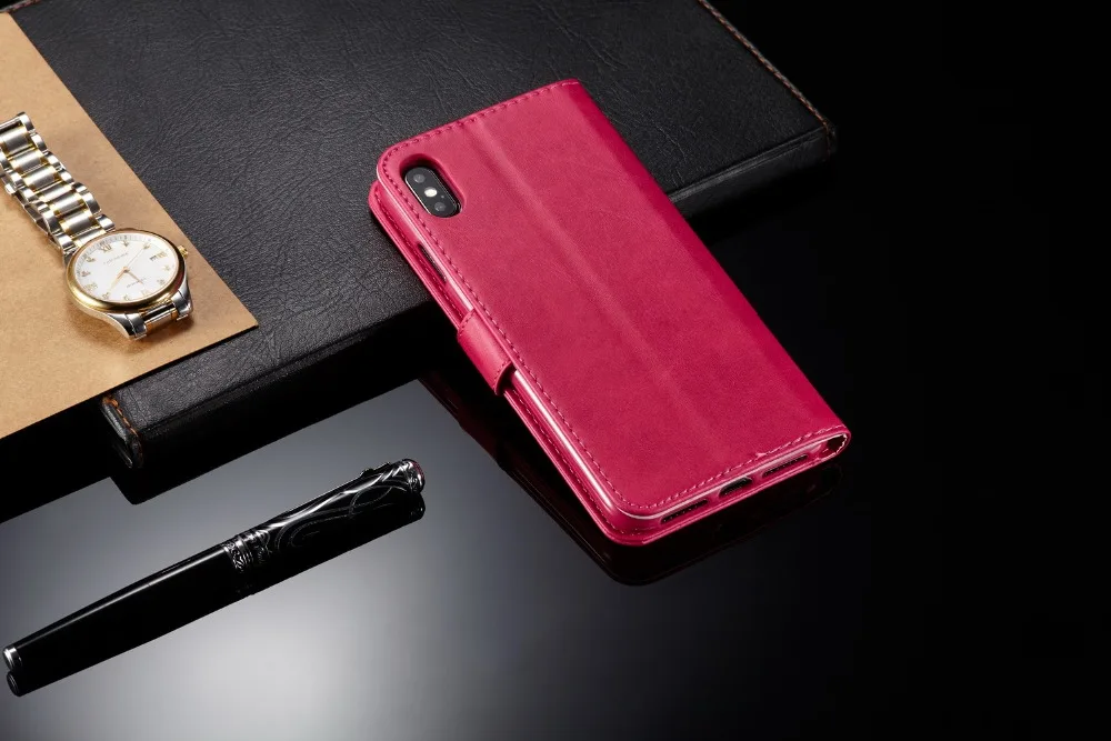 Кожаный чехол для iPhone 11 Pro Max 11 Pro 11 простой Гладкий флип-чехол-бумажник для iPhone XS Max XR XS X 7 8 6 6S Plus