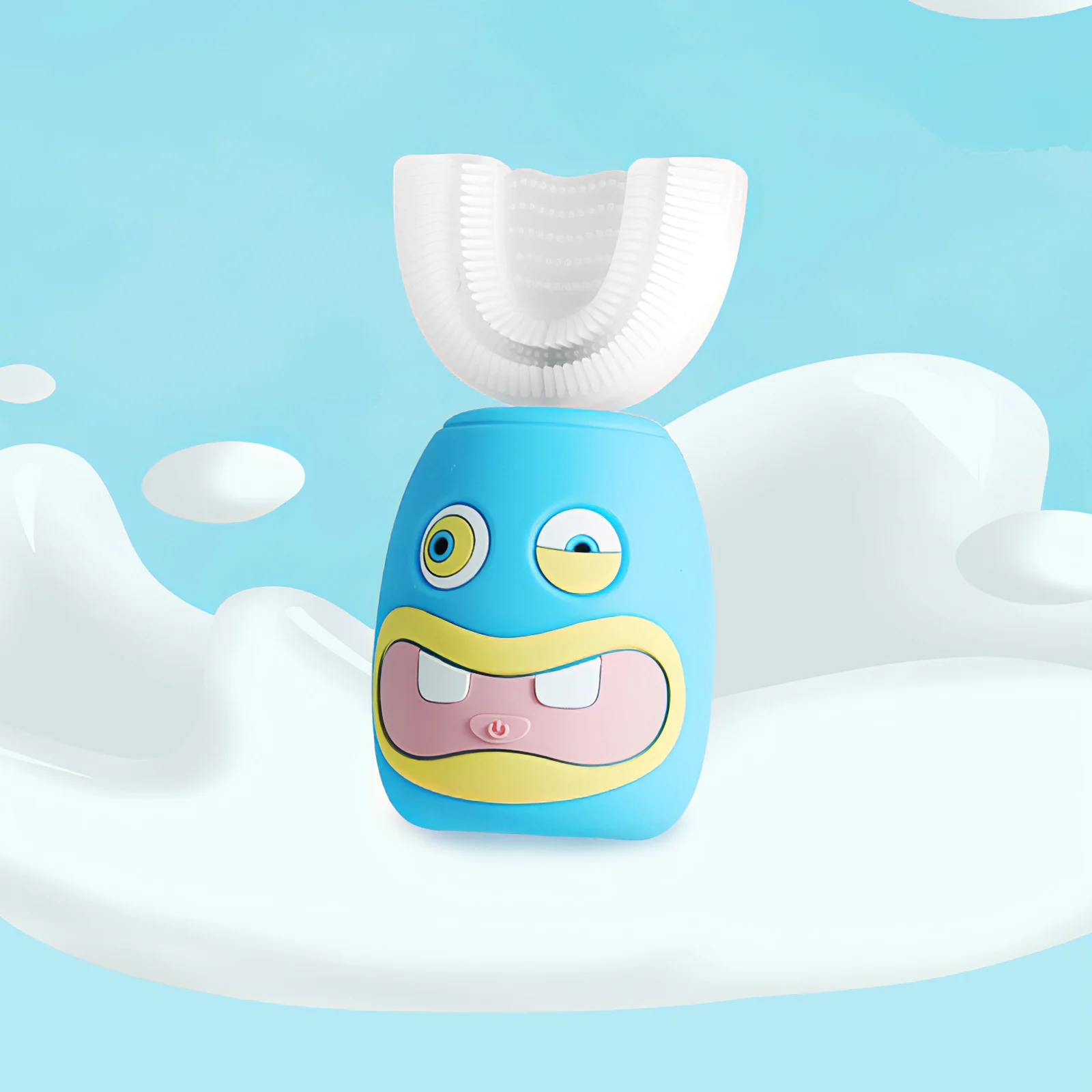 

U-Shaped Electric Toothbrush Kids Smart 360 Degrees Silicon Automatic Ultrasonic Teeth Tooth Brush Cartoon Pattern Children