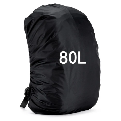 Black 80L 35L 45L 55L 70L 80L рюкзак дождевик походный туристический Водонепроницаемый пылезащитный спортивный мешок Сверхлегкий Открытый инструмент - Цвет: Black 80L