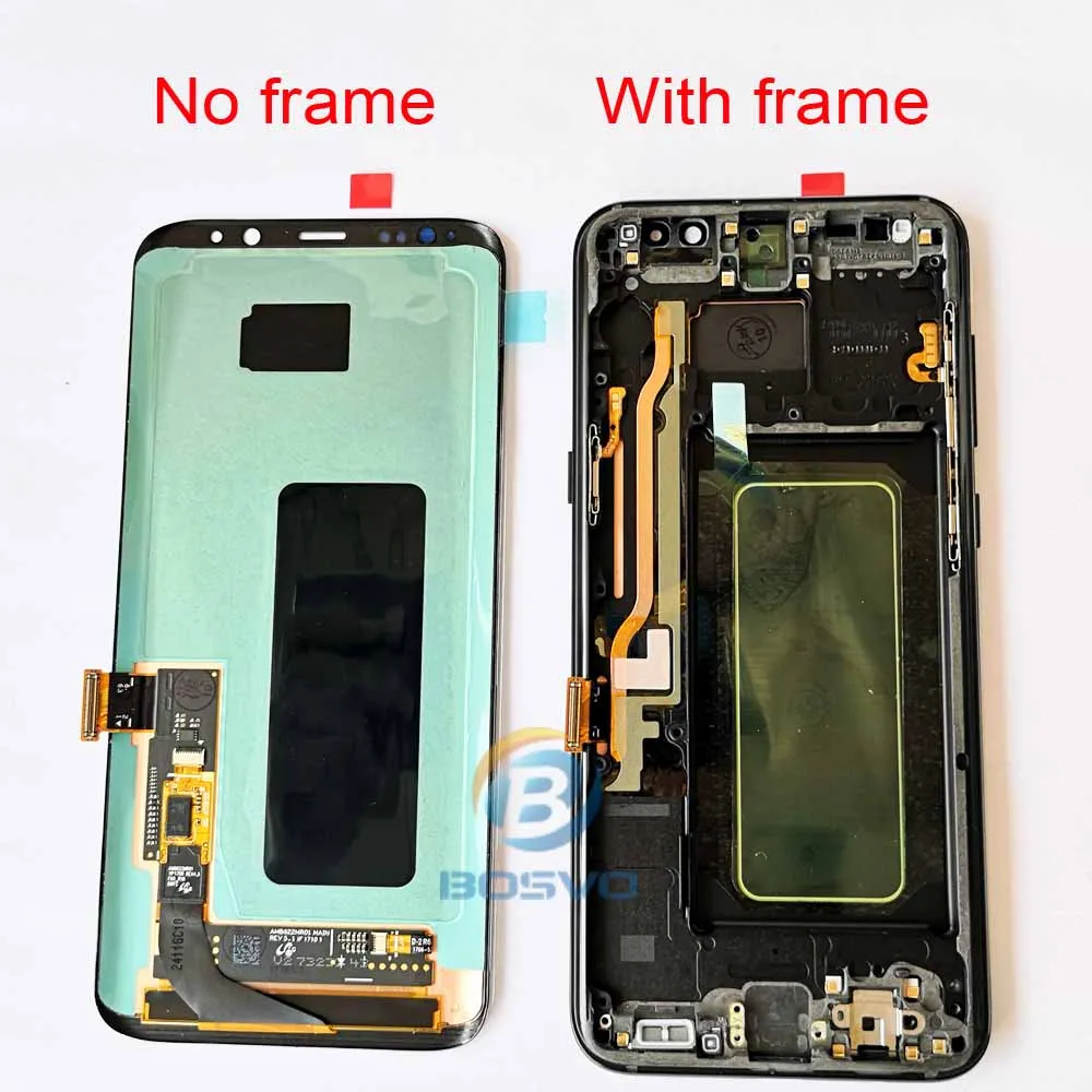 Для samsung S8 G950 G950F ЖК экран Plus G955 с сенсорным дигитайзером рамкой в сборе|Экраны для