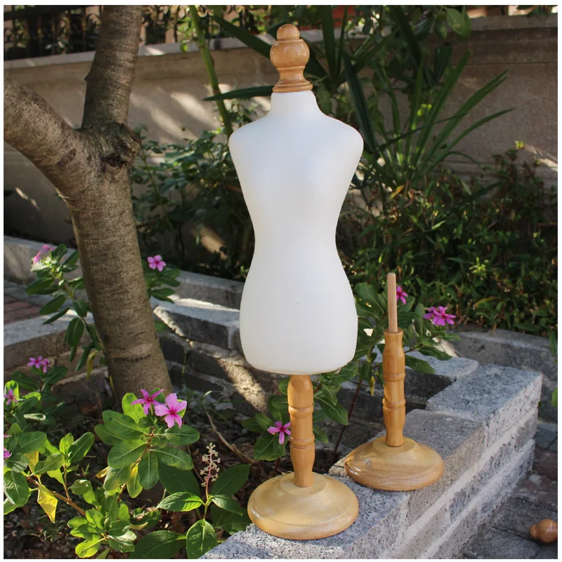 Деревянная подставка для моделей питомцев белая Вешалка 50 см одежды собак