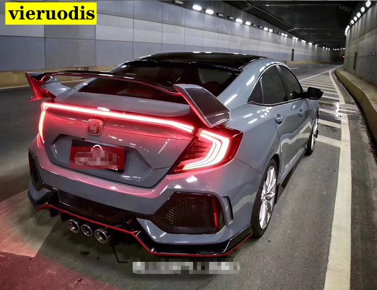 Для 2016 2017 2018 2019 Honda Civic Hatchback Type R Неокрашенная фотография|Спойлеры и крылья| |