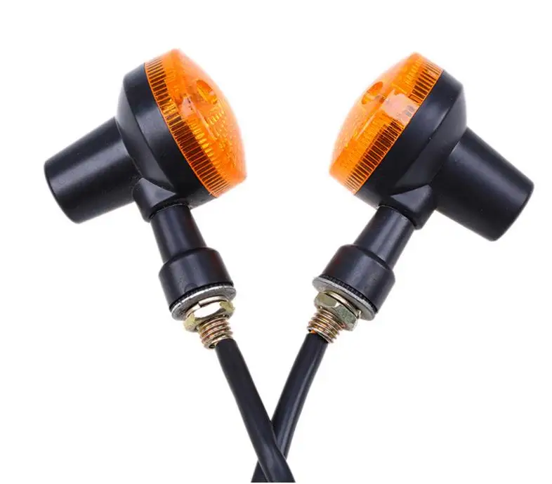 Светодиодный индикатор поворота мотоцикла 12 В Мини Янтарный светильник для