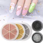 Цвет золотистый, серебристый, черный Размеры смешанные стальной шарик аксессуары для ногтей металлический 6 Смешанные проигрыватель стальной шарик ювелирных украшений Hand-Made для художественного оформления ногтей