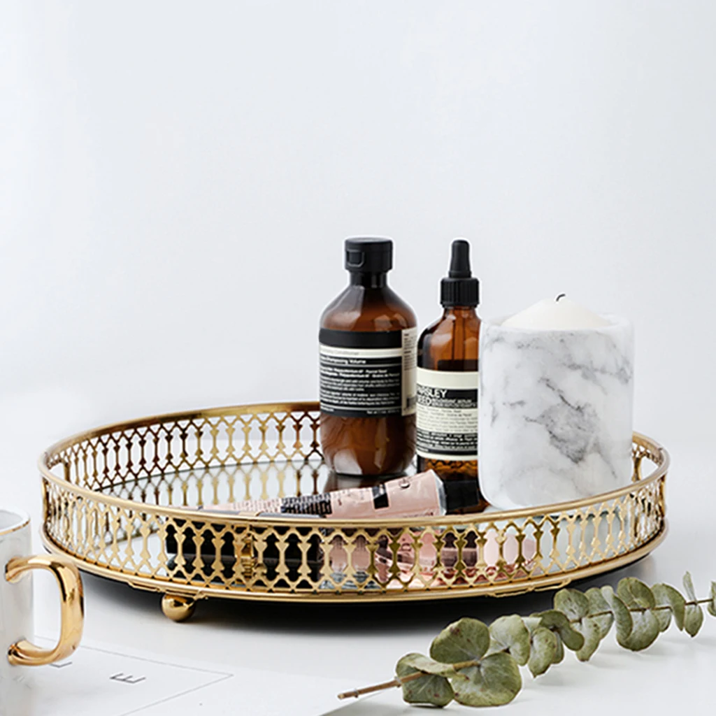 Кованые железные Позолоченные поддон держатель коробки f/Холдинг бусины