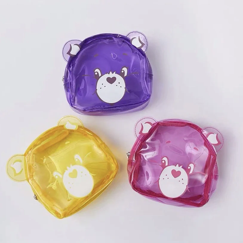 

Korea Transparent Cosmetic Bag Zip Lock Cute Storage Bag Girl Lipgloss Packaging Neceser Transparente Home Organizer EB50SN