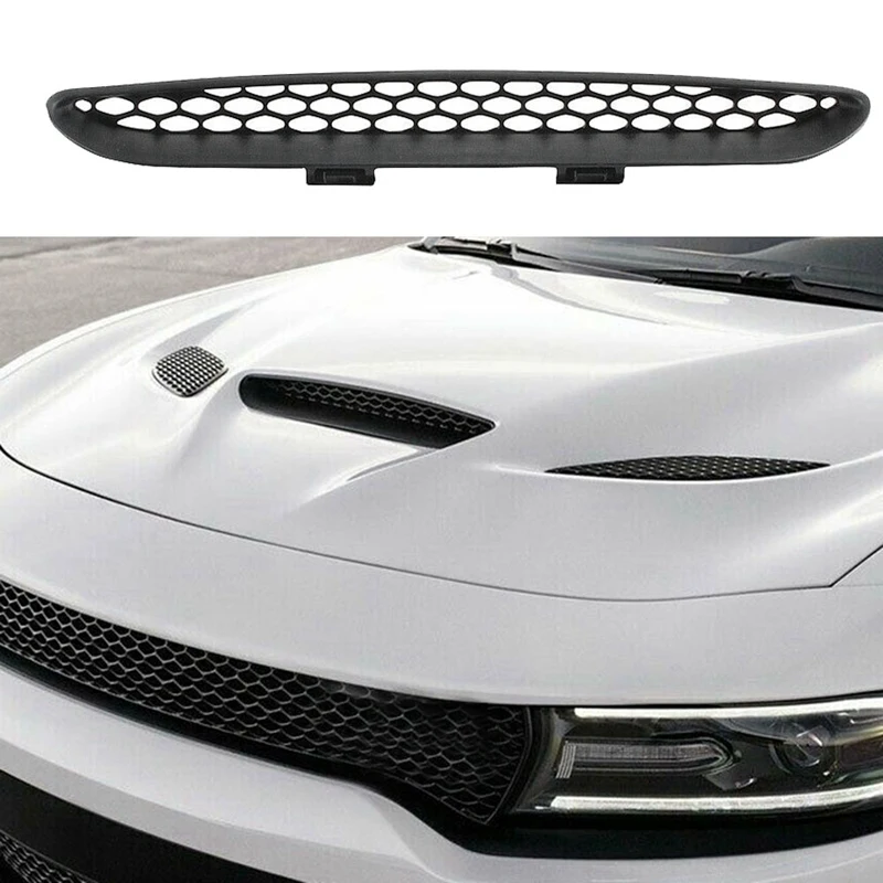 Для 2015 2020 Dodge Charger Srt Hellcat передний капот Центральная решетка отделка сетчатая