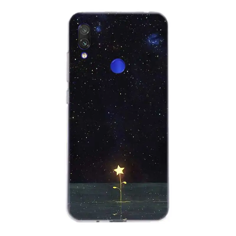 Starry landscape Silicone Case For Xiaomi Redmi Note 8 7 6 Pro 5 4 4X 5A Plus Xiomi 9T 9SE Lite A1 A2 Cover |