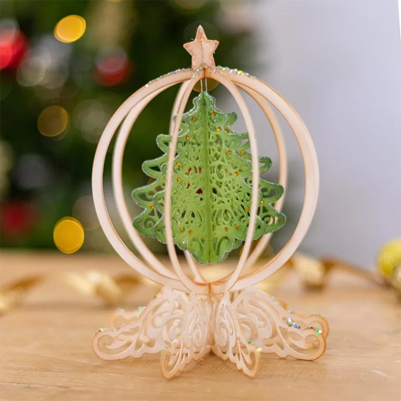 Штампы Рождественский хрустальный шар вырезанные металлические штампы сделай